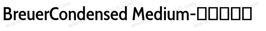 BreuerCondensed Medium字体转换